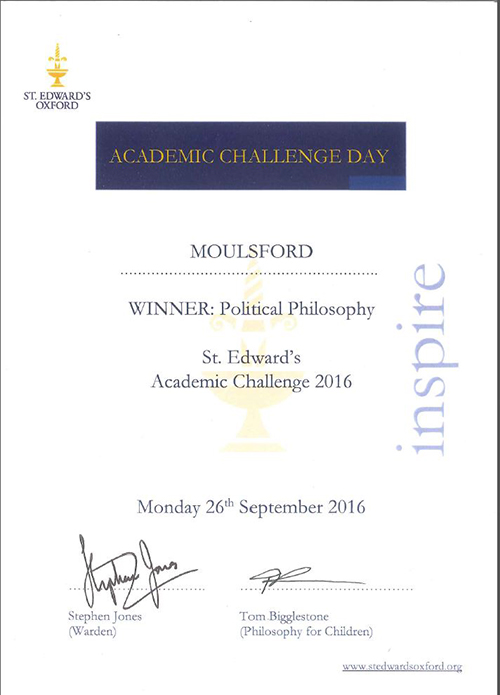 St Edward's Academic Challenge