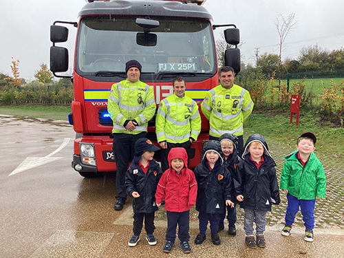 Fire engine visit