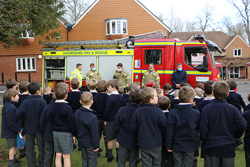 Fire engine visit